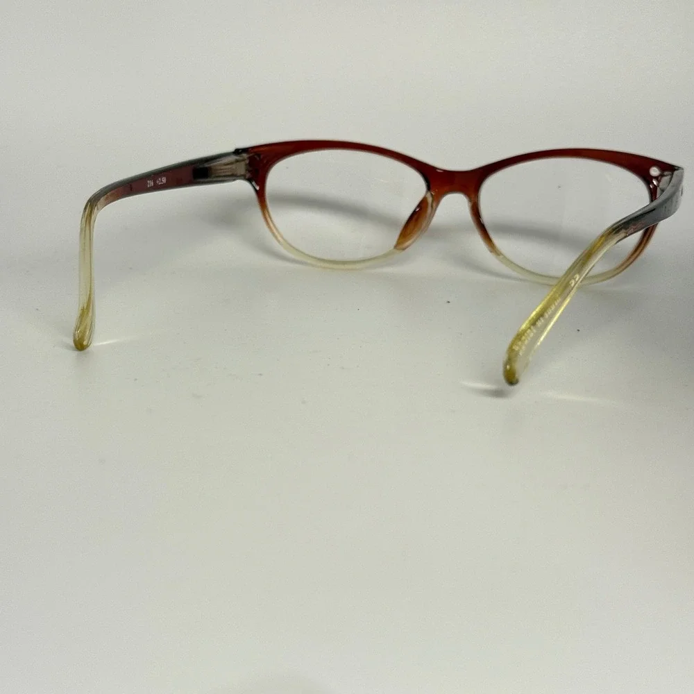 Design‎ Line 216 Brown Ombre Cat Eye Reading Glasses  Mens Womens
